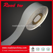 Silver double side reflective elastic fabric tape